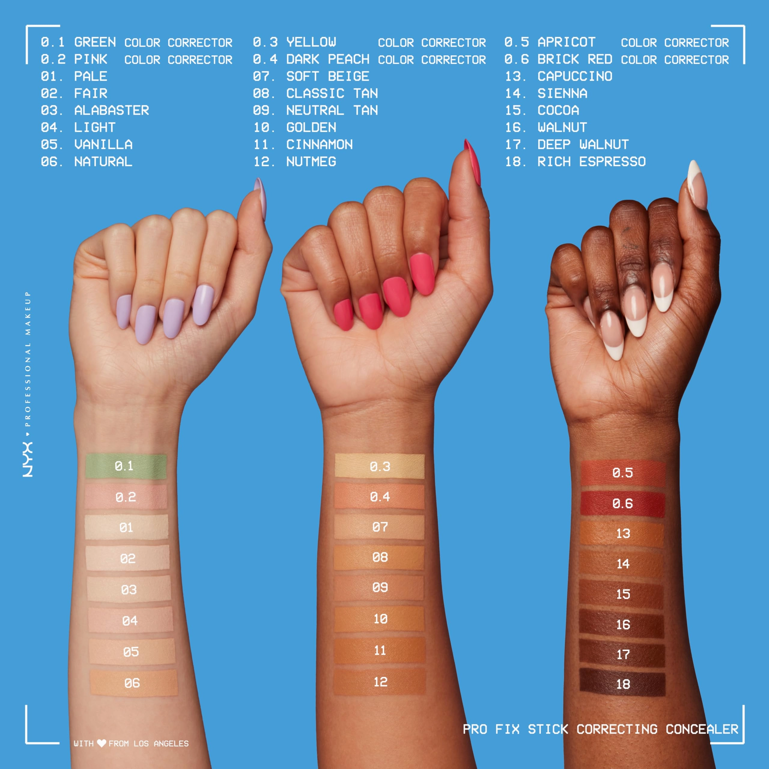 NYX PROFESSIONAL MAKEUP Pro Fix Stick Correcting Concealer, Buildable Medium Coverage Concealer Stick - Cocoa