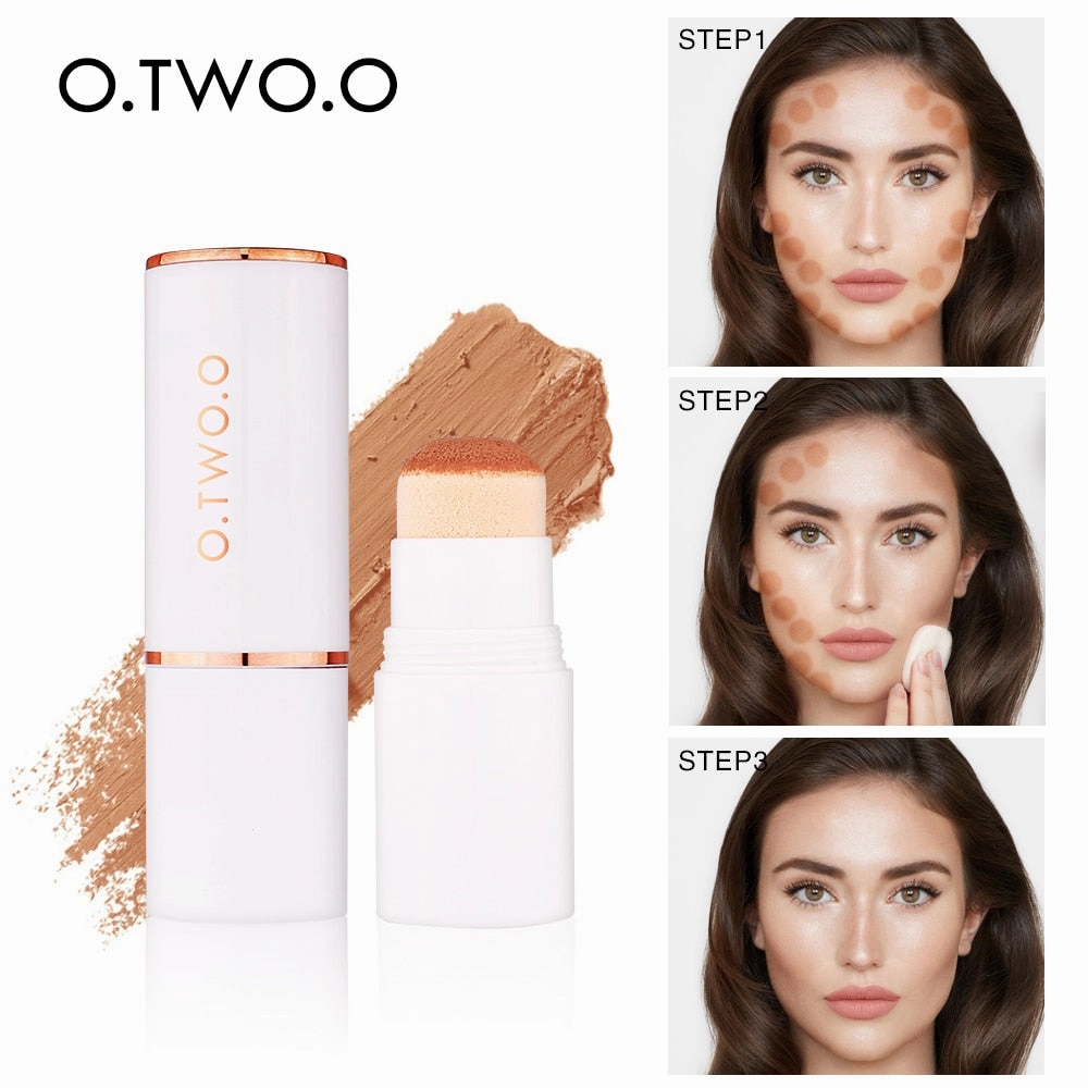 O.TWO.O Air Cushion Concealer Stick Full Coverage Contour Face Makeup Lasting Foundation Base Hide Blemish Bronzer Cosmetic
