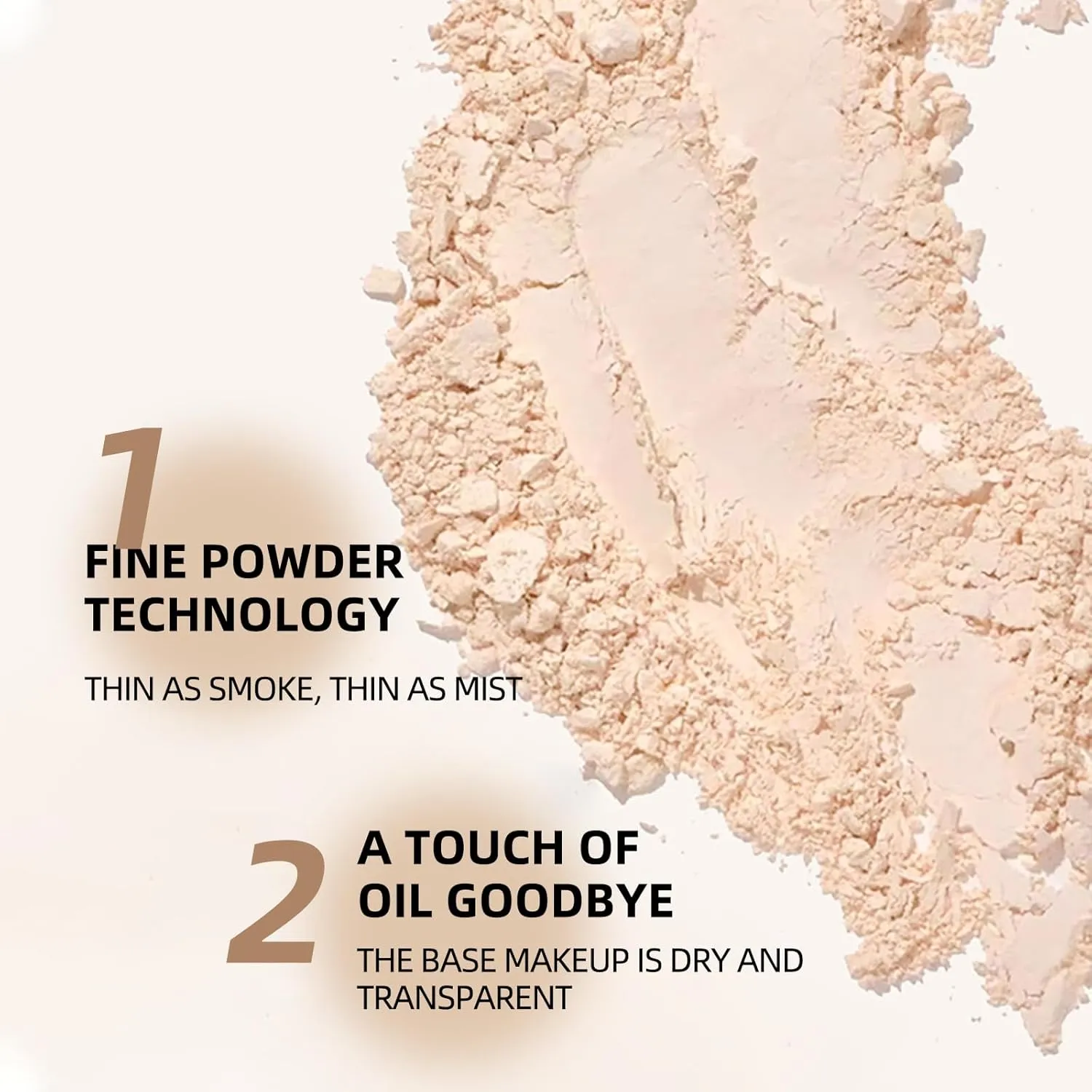 O'CHEAL Oil-Control Concealer Setting Powder - Lightweight, Breathable, Long-Lasting Makeup Trouble Solver for a Silky Soft-Focus Matte Finish, Vegan & Cruelty-Free (02#NATURAL, 0.28OZ)