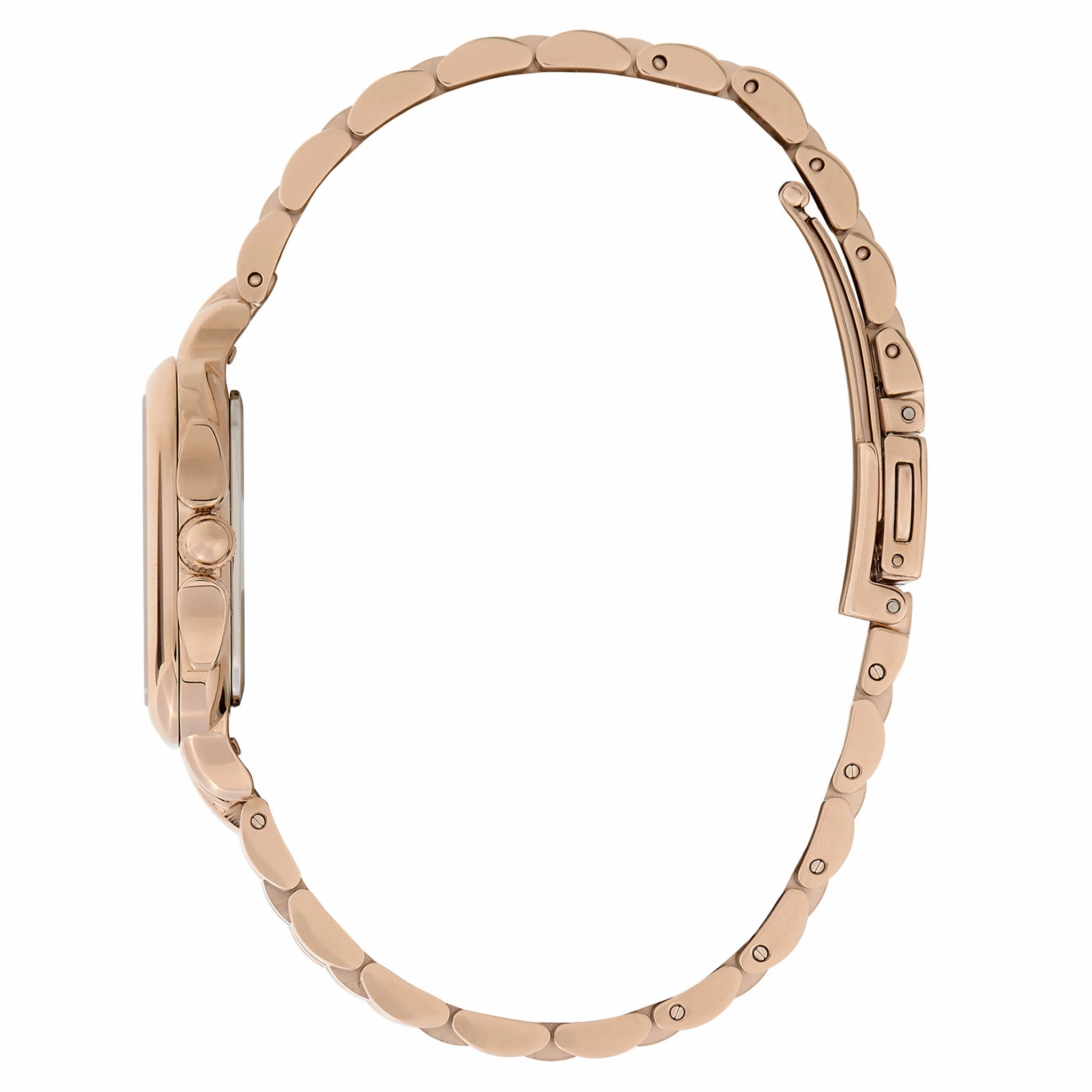 Olivia Burton Carnation Gold Steel Blush Sunray Dial Women's Watch - 24000085