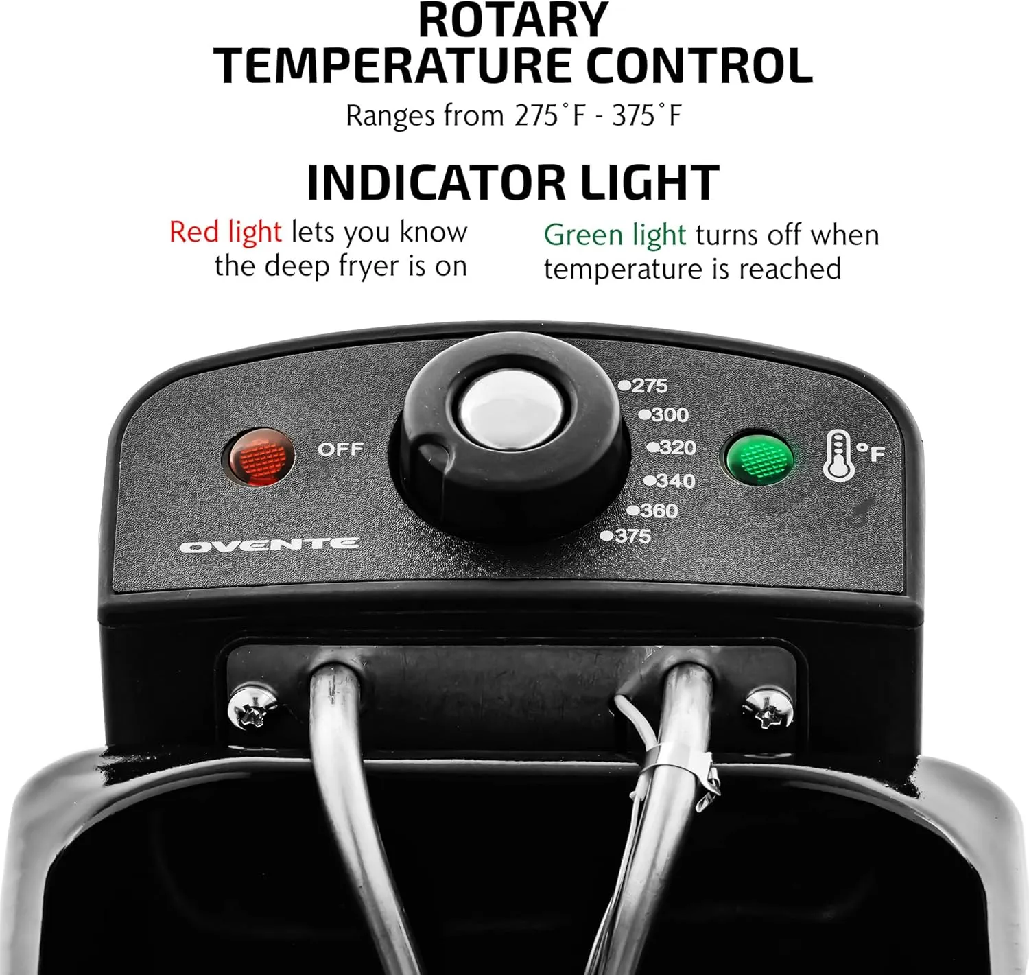 OVENTE Electric Deep Fryer 2 Liter Capacity, 1500 Watt Lid with Viewing Window and Odor Filter, Adjustable Temperature, Removable Frying Basket and Easy to Clean Stainless Steel Body, Silver FDM2201BR