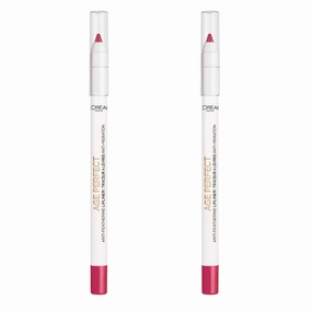 Pack of 2 L'Oreal Paris Age Perfect Anti-Feathering Lip Liner, Splendid Plum 40