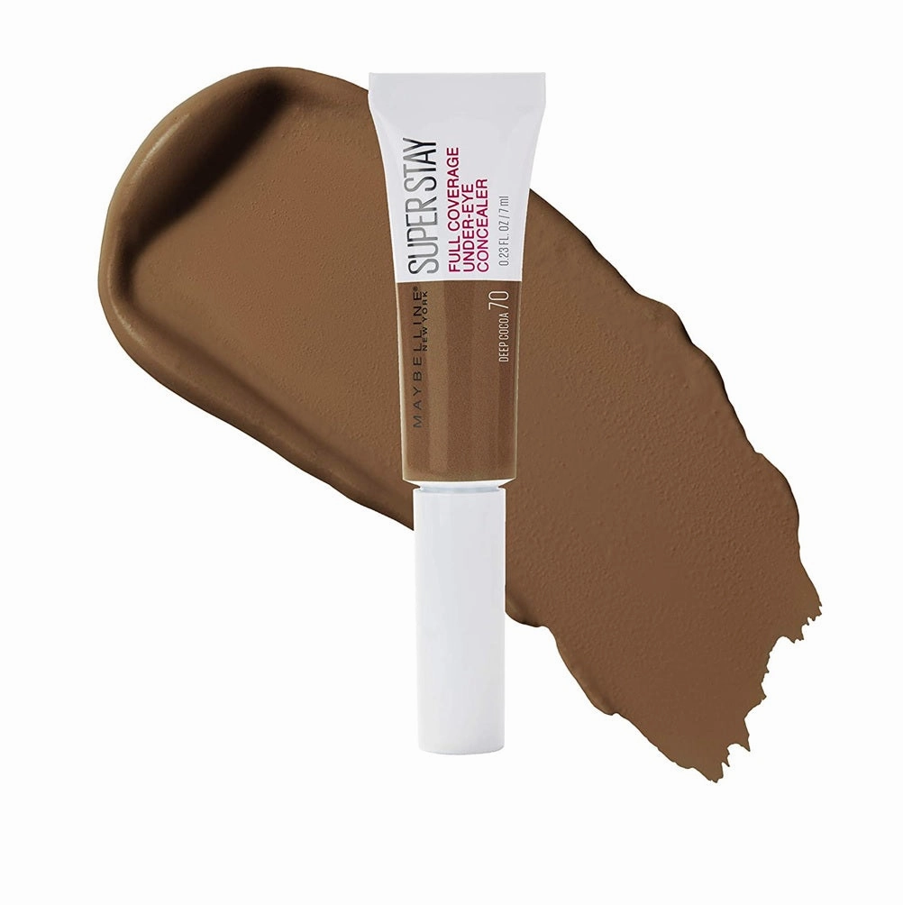 Pack of 2 Maybelline New York Super Stay Full Coverage Under-Eye Concealer, Deep Cocoa # 70