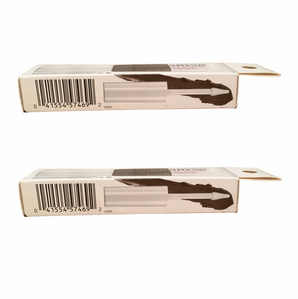 Pack of 2 Maybelline New York Super Stay Full Coverage Under-Eye Concealer, Deep Cocoa # 70