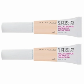 Pack of 2 Maybelline New York Super Stay Full Coverage Under-Eye Concealer, Fair 10