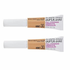 Pack of 2 Maybelline New York Super Stay Full Coverage Under-Eye Concealer, Honey # 30