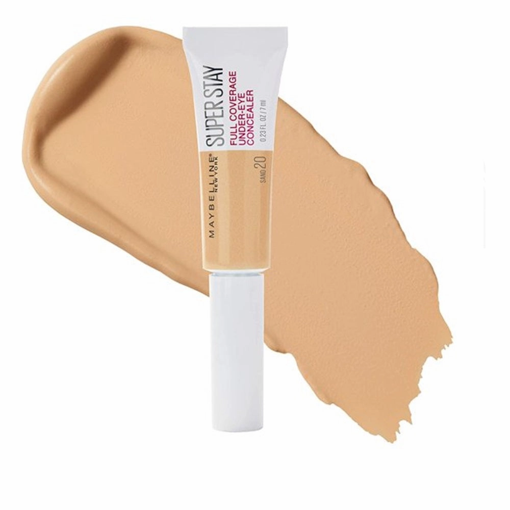 Pack of 2 Maybelline New York Super Stay Full Coverage Under-Eye Concealer, Sand # 20