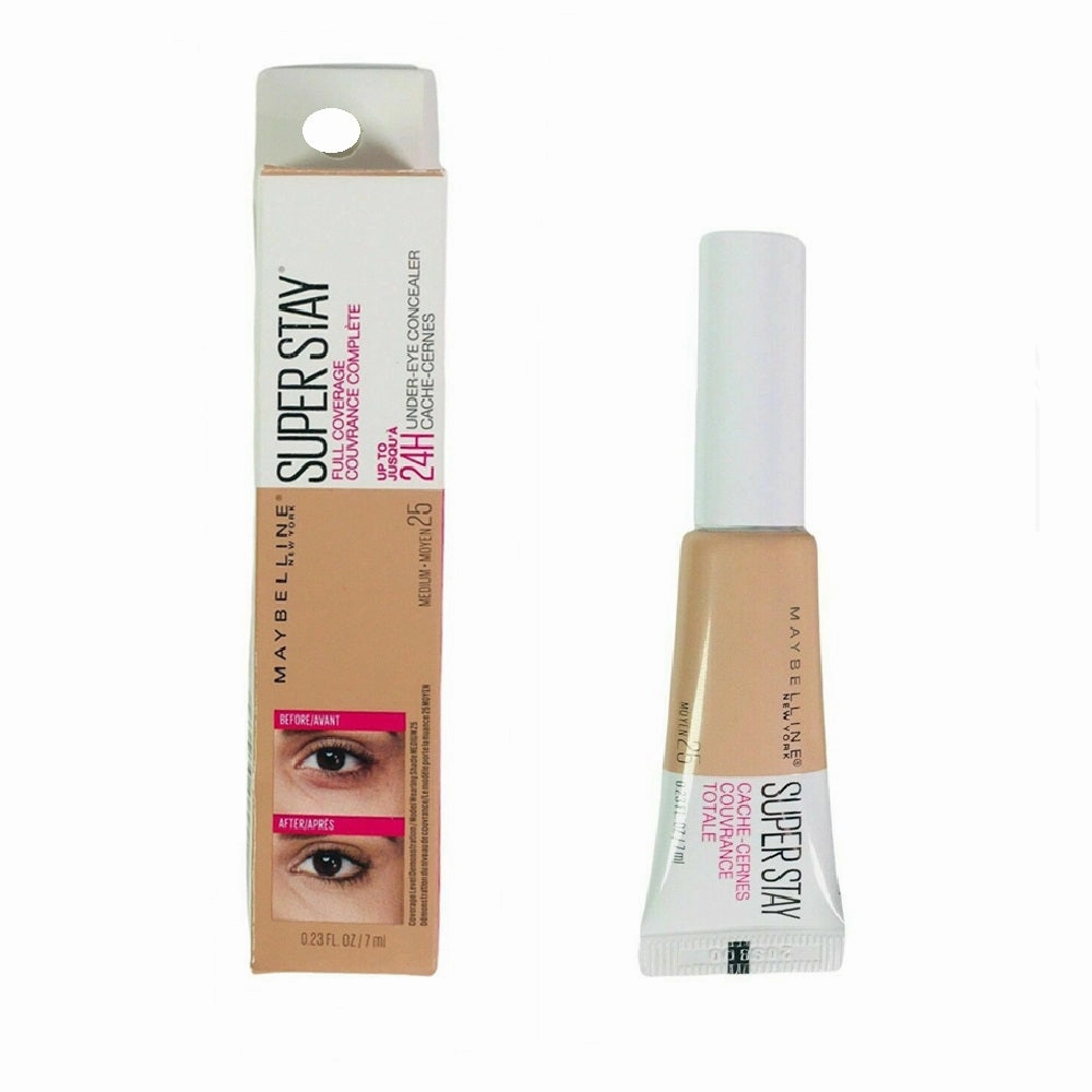 Pack of 2 Maybelline New York Super Stay Full Coverage Under-Eye Concealer, Sand # 20