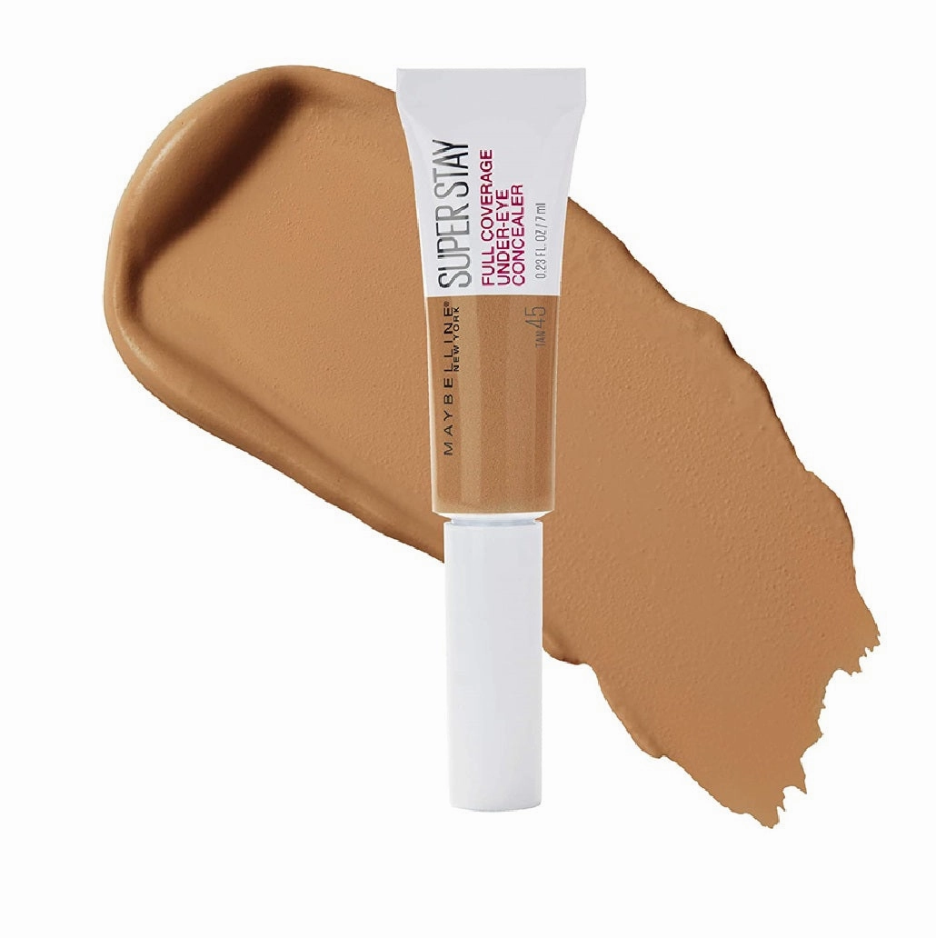 Pack of 2 Maybelline New York Super Stay Full Coverage Under-Eye Concealer, Tan # 45