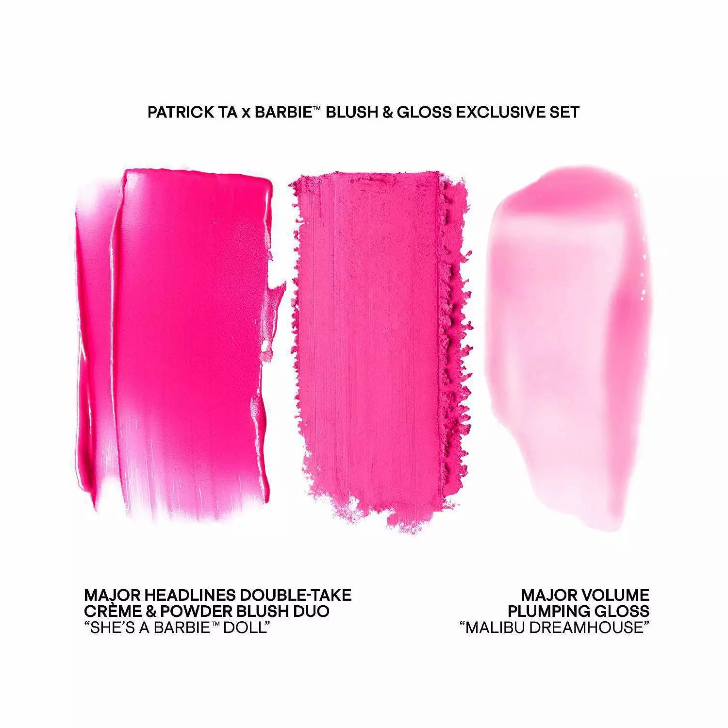 PATRICK TA Patrick Ta x Barbie Blush Duo and Lip Plumper Set