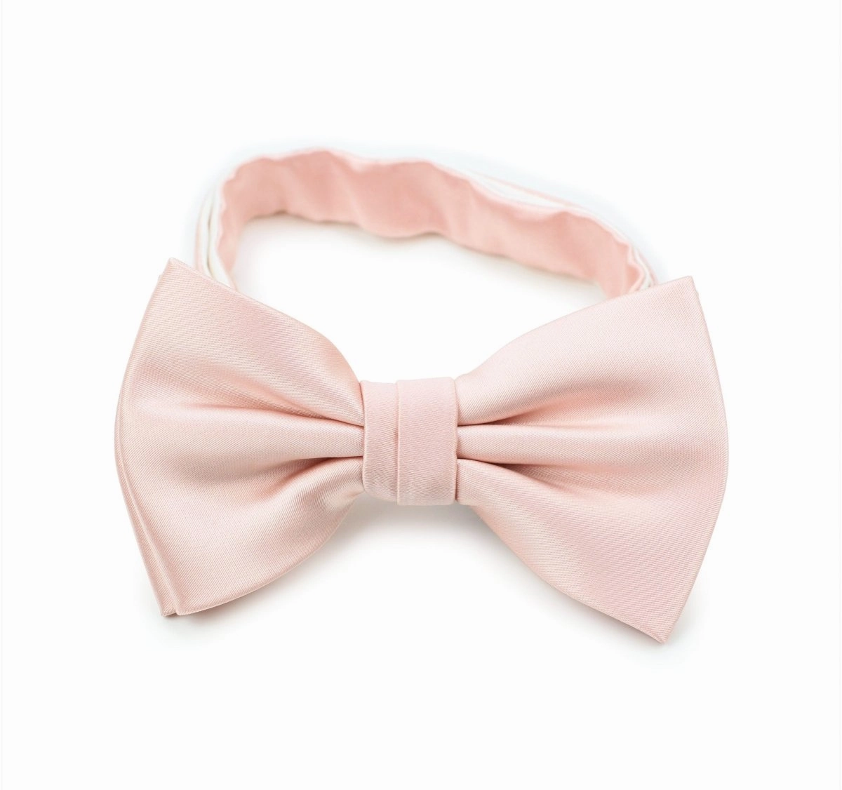 Peach Blush Solid Bowtie