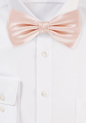 Peach Blush Solid Bowtie