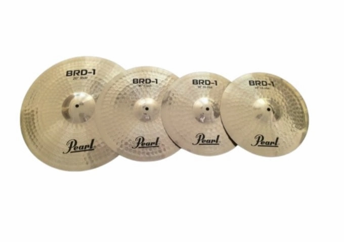 Pearl Cymbal Set with 14" HiHats, 16" Crash, & 20" Ride