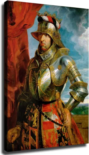 Peter Paul Rubens Artwork- Kaiser Maximilian I Poster Canvas Image Printing Wall Art Decor Aesthetics Living Room Bedroom Home Background Famous Paintings Printmaking (20x30inch-Unframed)