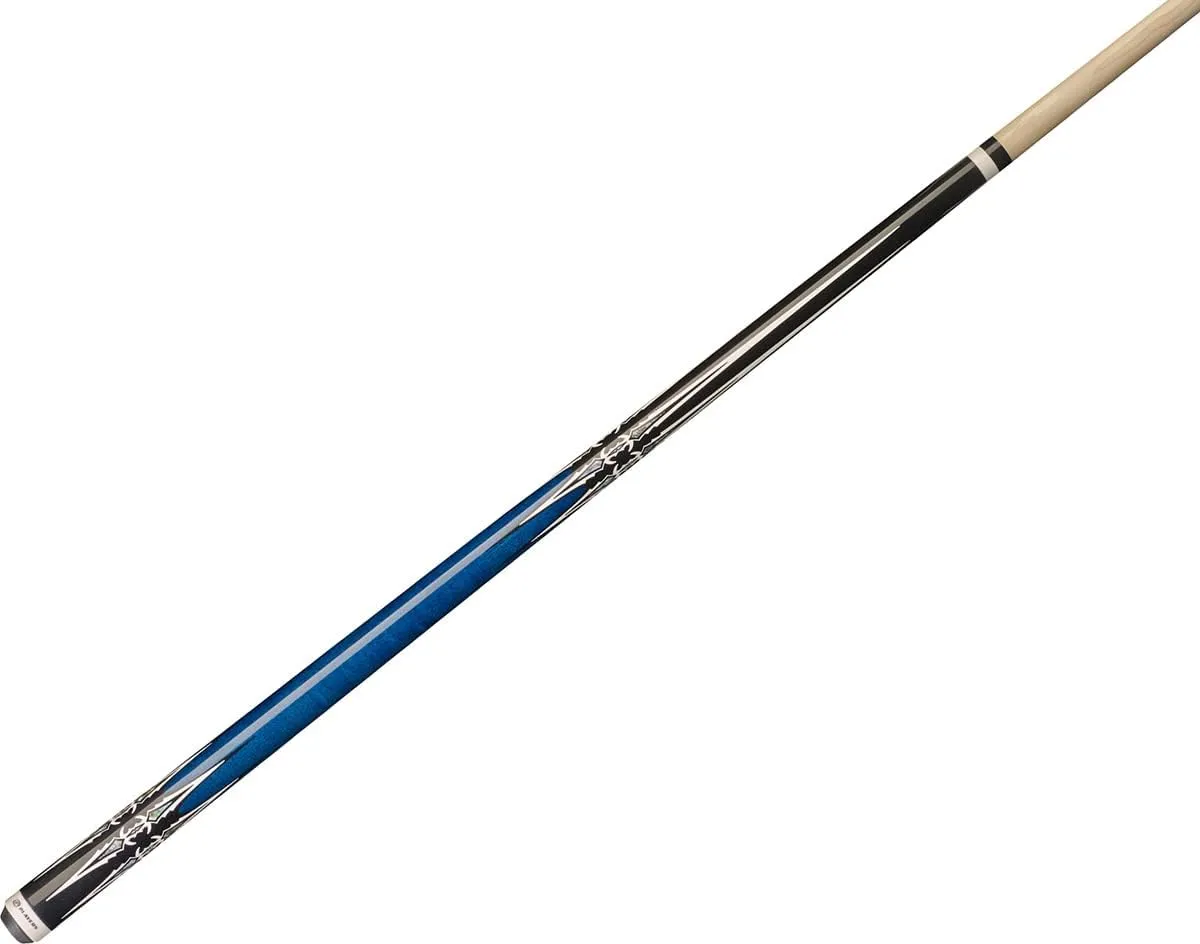 Players G-4113 Cobalt Blue, Mother of Pearl Daggers Pool/Billiards Cue Stick