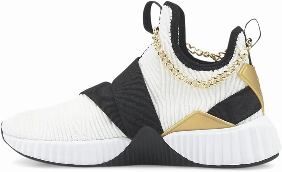 Puma Womens Baby Phat X Defy Mid Sneakers Shoes - White