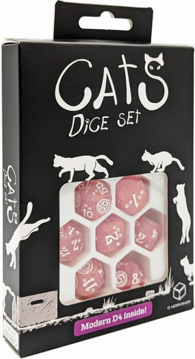 Q-Workshop Cats Dice Set Daisy, Dice Game