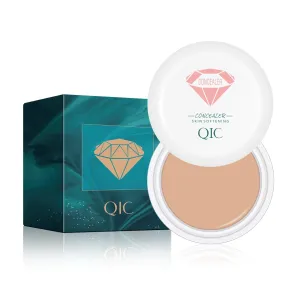 QIC Full Coverage Concealer Cream,Undereye Corrector Conceal for All Skin Tones, Hides Scars,Dark Spots,Waterproof Long-Lasting Hydrating Concealer for Women (130, 1.41 Fl Oz)