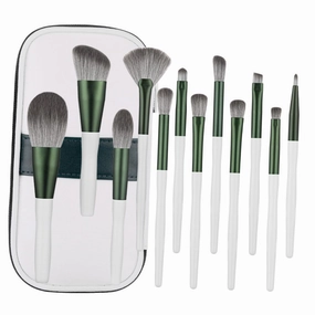 Quality Makeup Brush Kit 12 Piece Set with Case Includes Eye Powder Blush Brushes Perfect for Present
