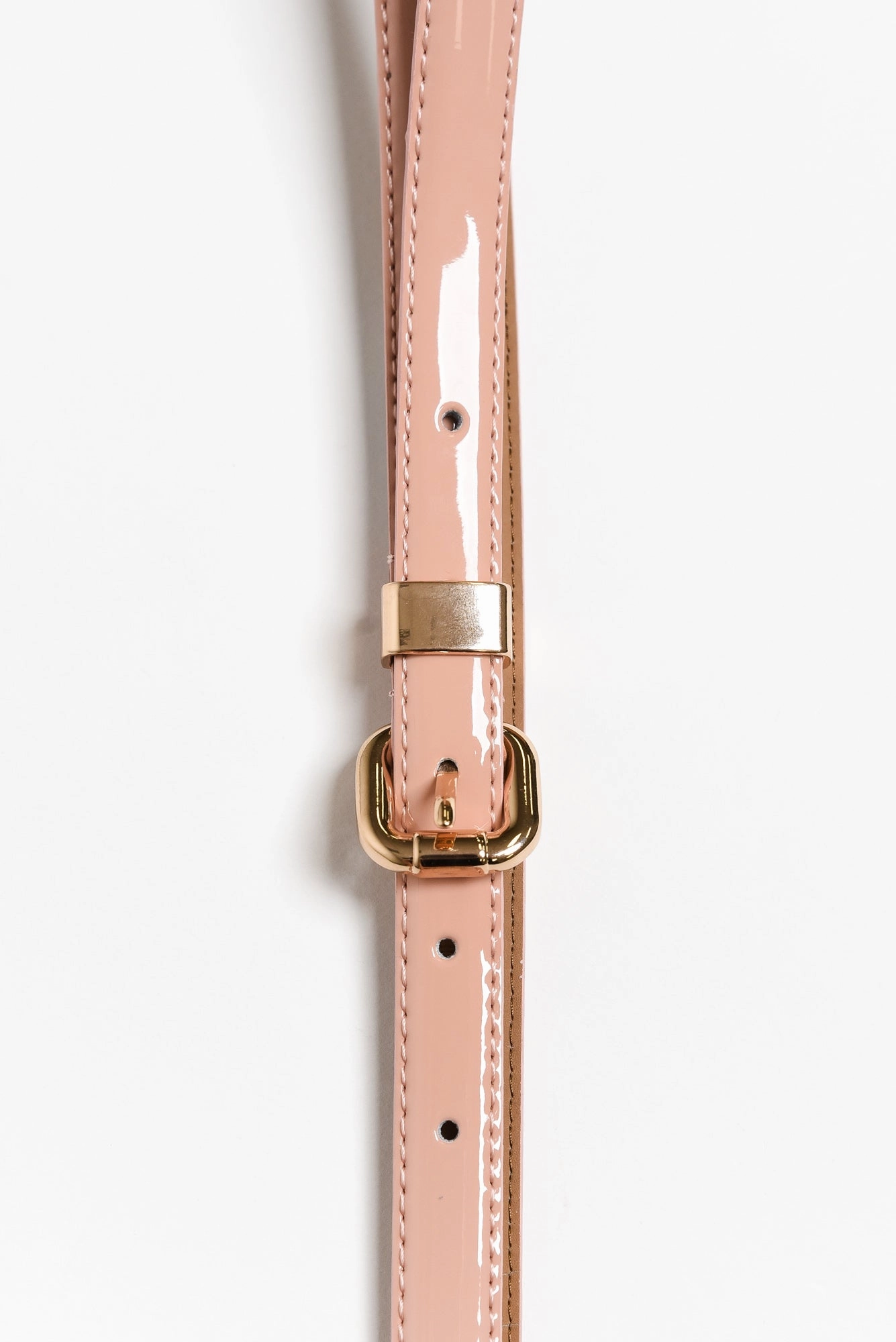 Queens Blush Patent Leather Belt