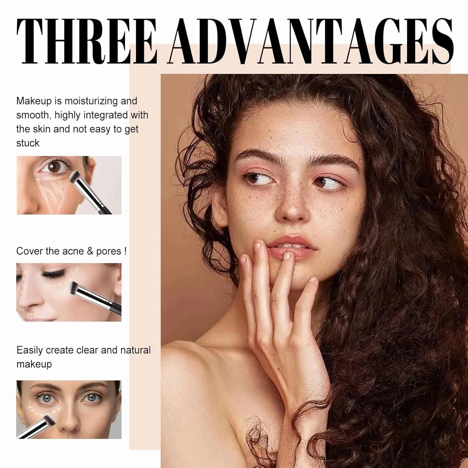 Remainderh Eyes Under Eye Brightener,Conceal & Brighten Dark Circles,Waterproof Under Eyes CC Concealer, Long-Lasting Moisturizing (Natural)