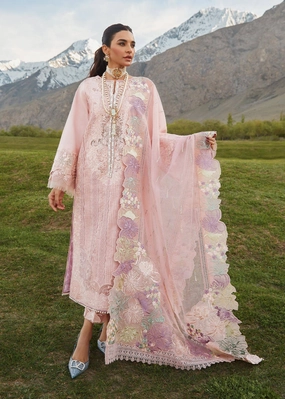 Restocked/Crimson Luxury Lawn 23/Vol 2/Pleated Perfection - D4 B