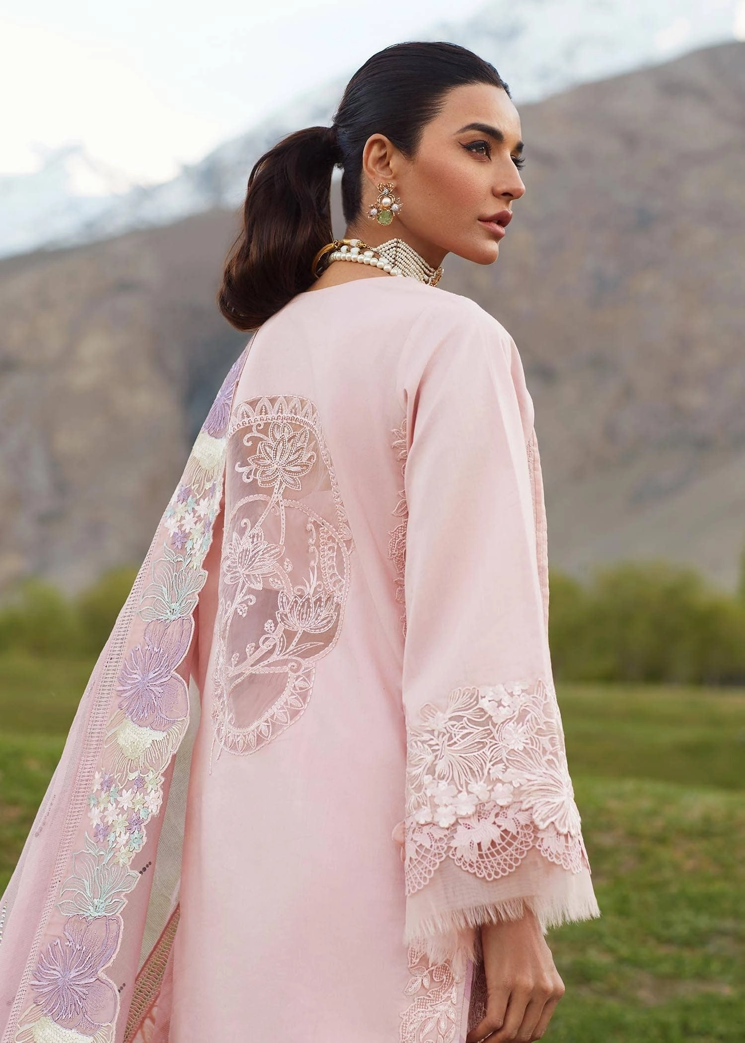 Restocked/Crimson Luxury Lawn 23/Vol 2/Pleated Perfection - D4 B