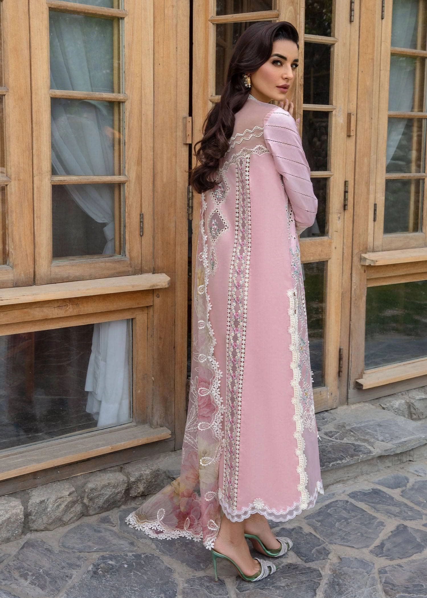 Restocked/Crimson Luxury Lawn 24/7B/Rose Pink