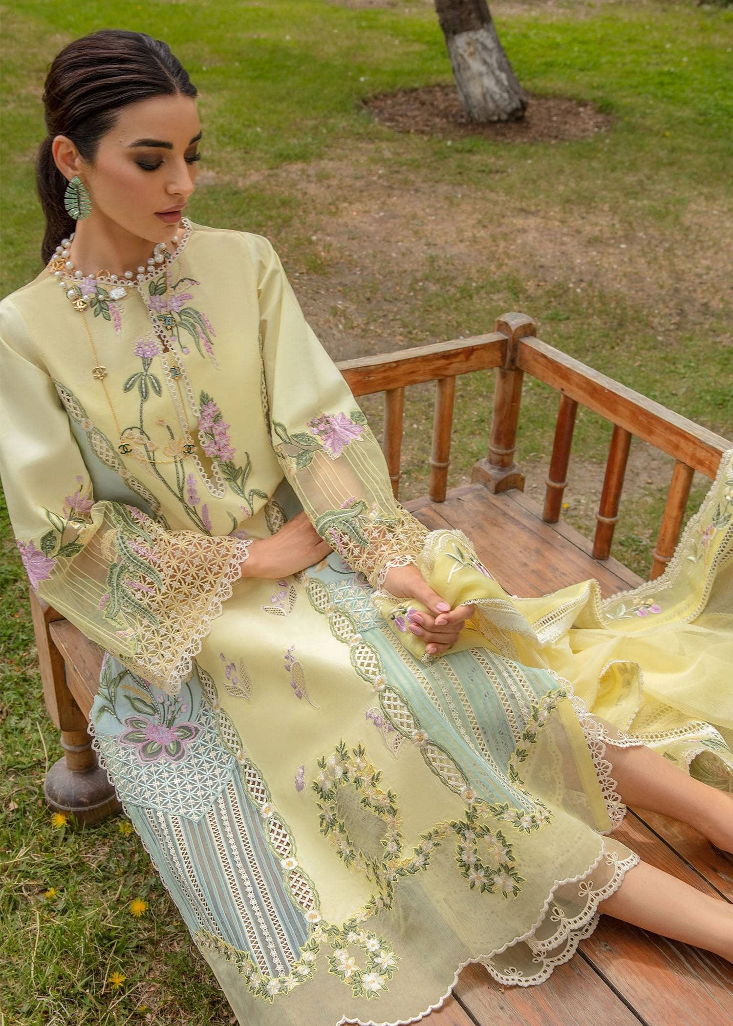 Restocked/Crimson Luxury Lawn 24 Sun Kissed/6B/Lemon