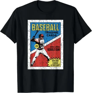 Retro Baseball Card Wrapper T-Shirt (Distressed) T-Shirt