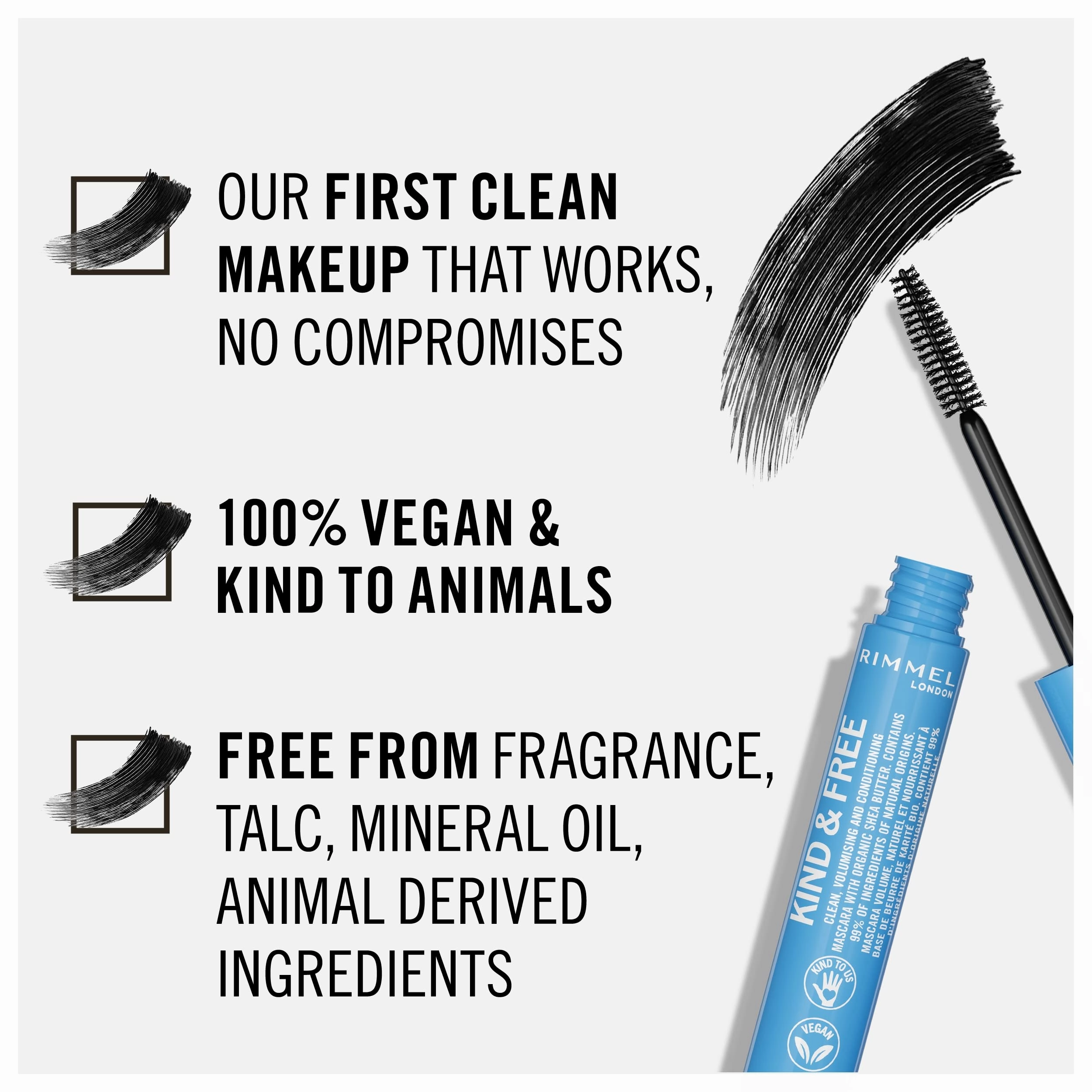 Rimmel kind&free mascara 001-black