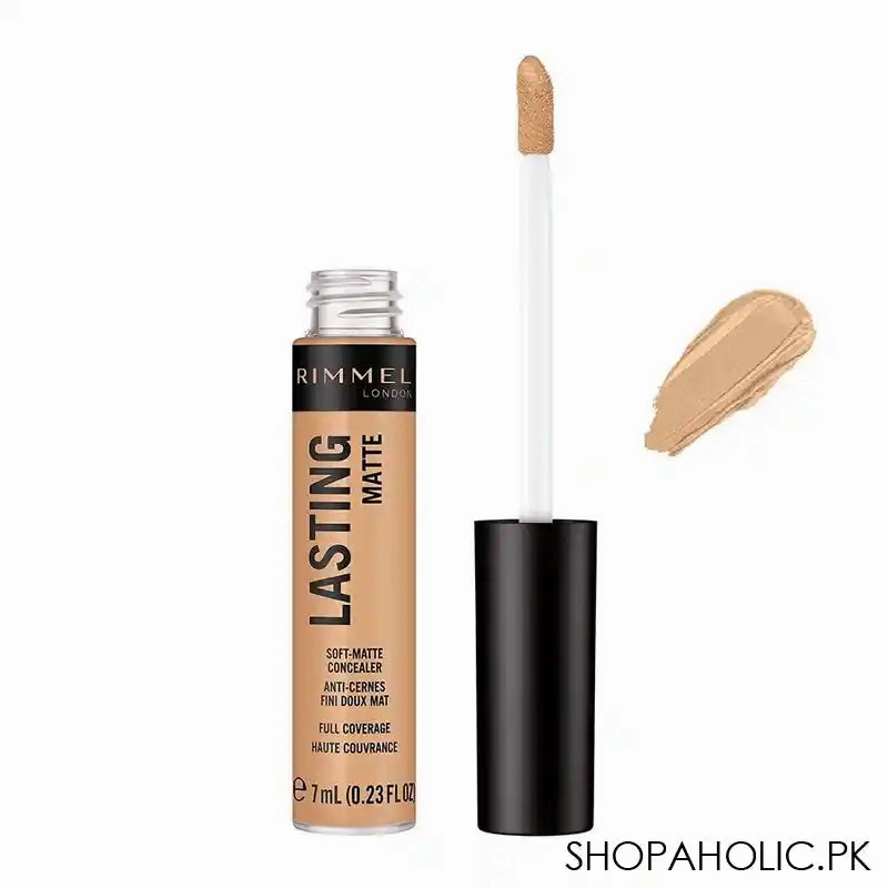Rimmel Long Lasting Matte Full Coverage Concealer, 025 True Beige 7ml