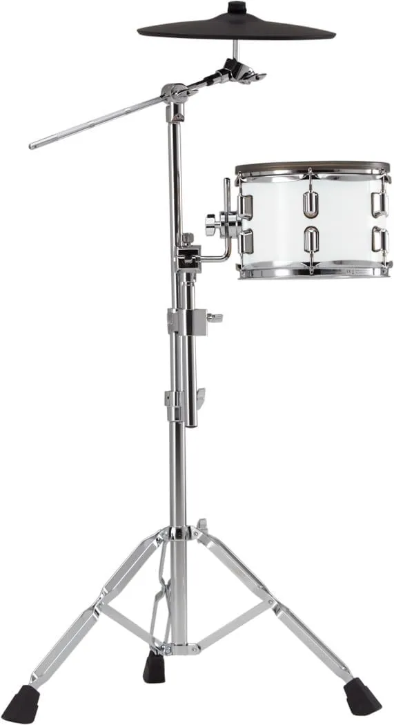 Roland VAD716-PW V-Drums Acoustic Design Electronic Drum Set - Pearl White Bundle with Audio Cable, Drumsticks, Drumstick Bag, and Austin Bazaar Polishing Cloth