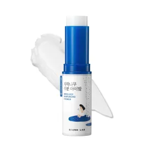 ROUND LAB Birch Juice Moisturizing Glow Eye Balm Stick 0.35 oz– Hydrating Multi Balm for Dark Circles, Puffiness | Anti Wrinkles | On the Go Anti-Aging Care | Korean Skincare