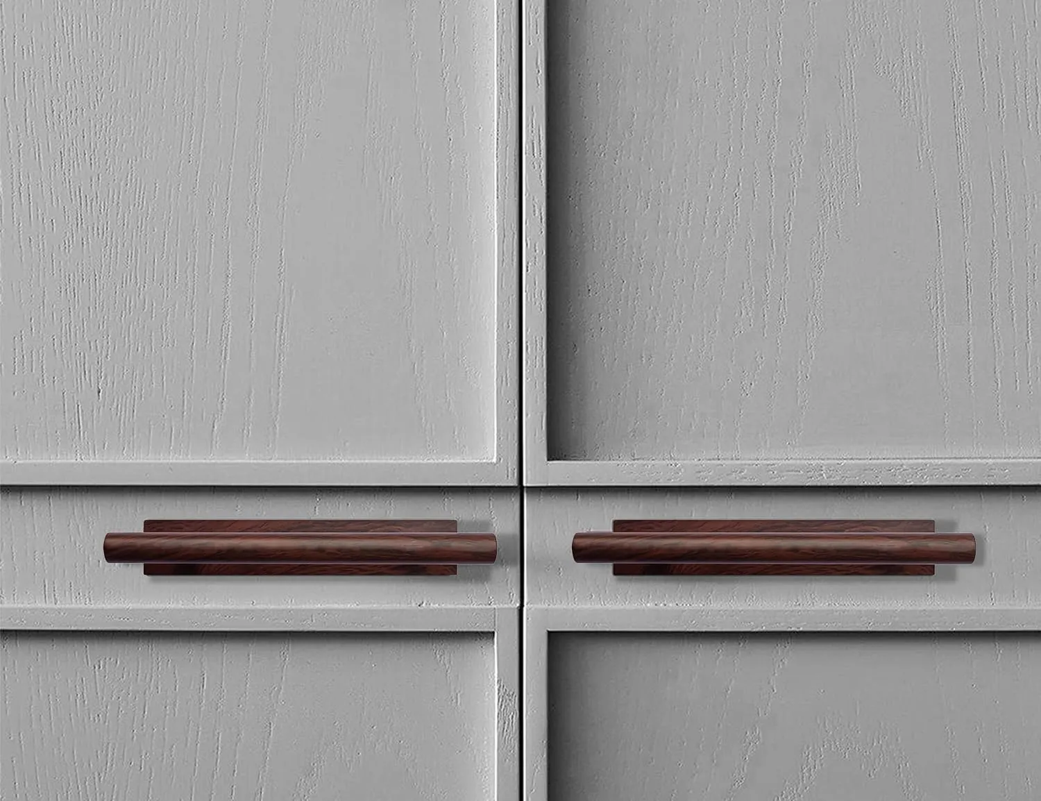 Self-Stick Push Pull Helper Golden Hidden Cabinet Handle ABS Plastic Door Window Wardrobe Handle Instant Cabinet Drawer Furniture Handles (20, Brown), DF51