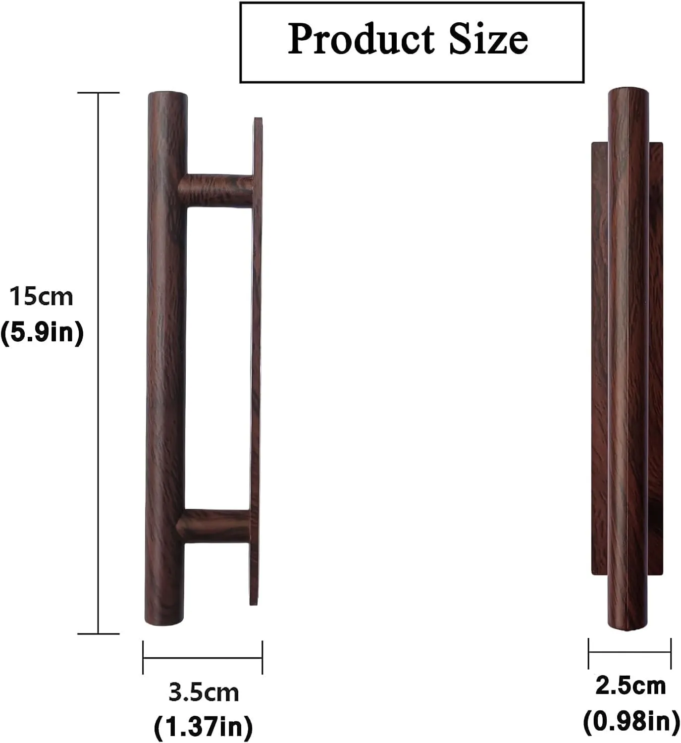 Self-Stick Push Pull Helper Golden Hidden Cabinet Handle ABS Plastic Door Window Wardrobe Handle Instant Cabinet Drawer Furniture Handles (20, Brown), DF51