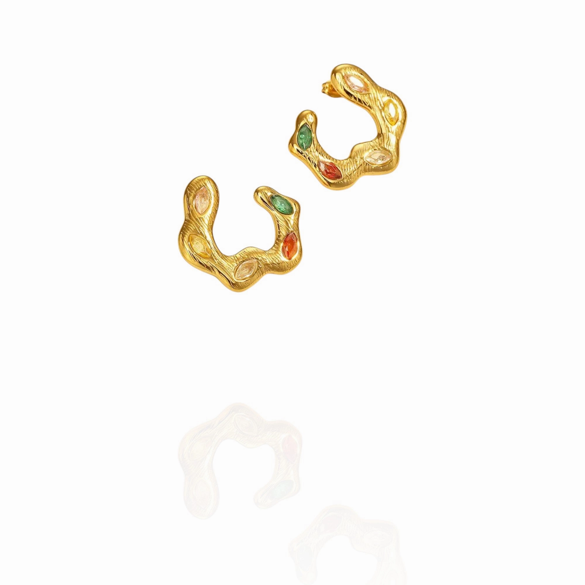 Shimmering Wave Earrings