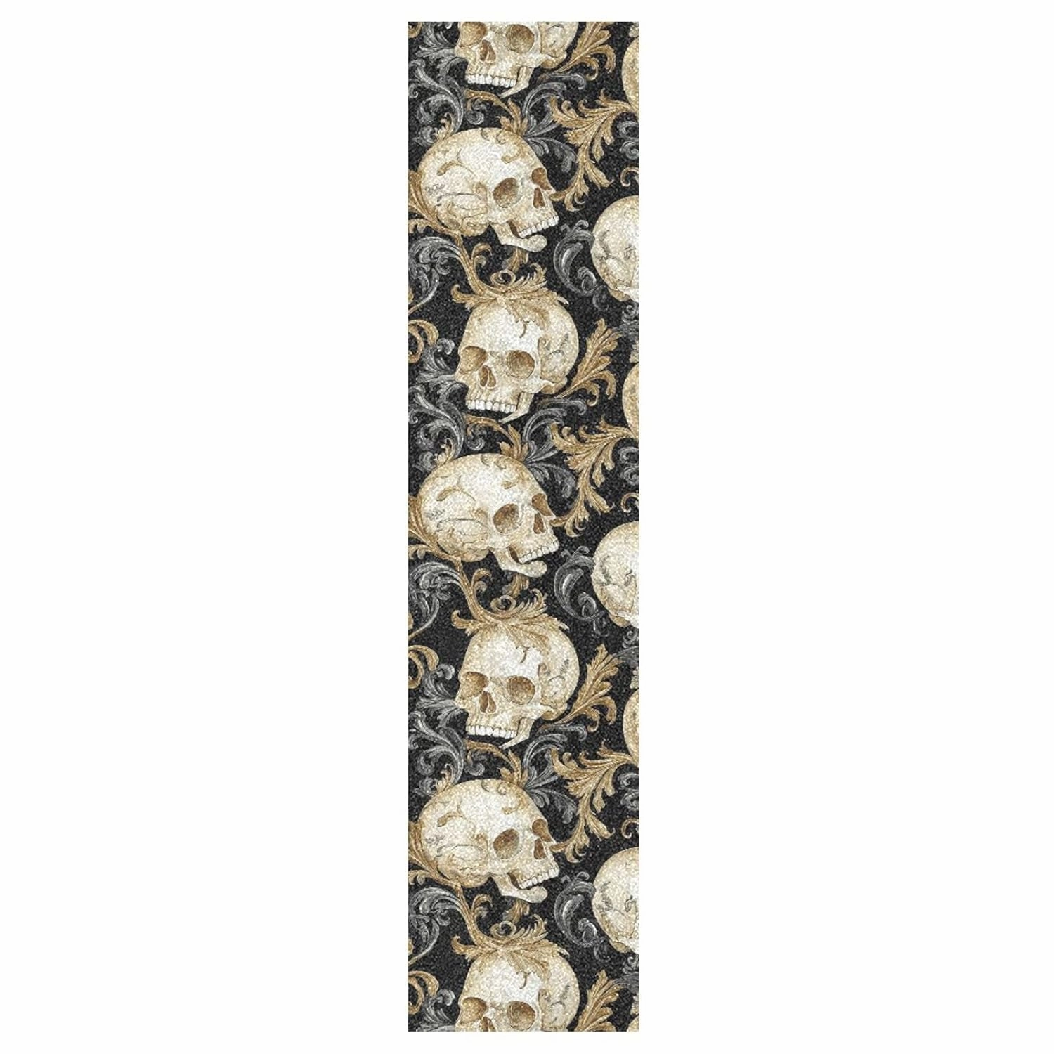 Skulls Golden Branches Grip Tape roll for Skateboards Waterproof Scooter Grip Tape Longboard Griptape Tear-Proof mini Cruiser Skateboard Grip, 44×10 Inch