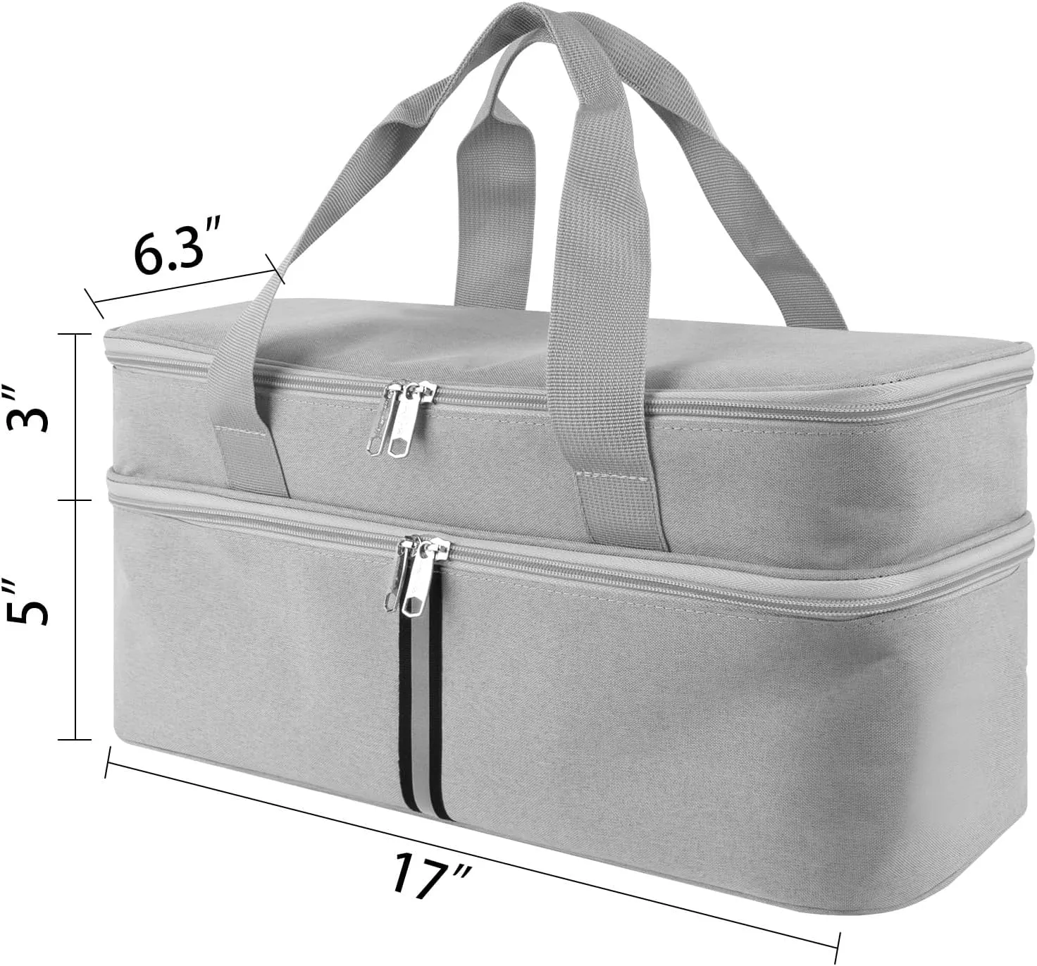 Storage bag for Hand Blender, Carrying Case for Immersion Blender Handheld, Stick Blender Travel Storage Organizer - Light Grey (Bag Only)