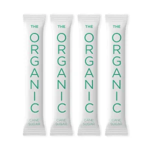 SUGART - THE ORGANIC CANE SUGAR - 500 individual Serving Stick Packets - USDA & U Parve/Kosher certified