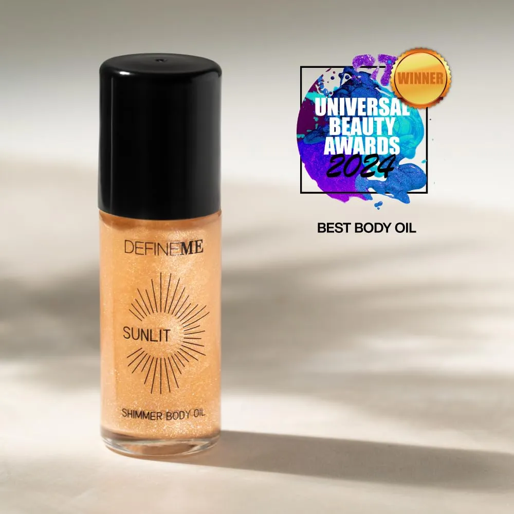 Sunlit Shimmer, Shimmering Perfumed Body Oil, Roll-on Applicator, Sofia Isabel Fragrance, 25 mL