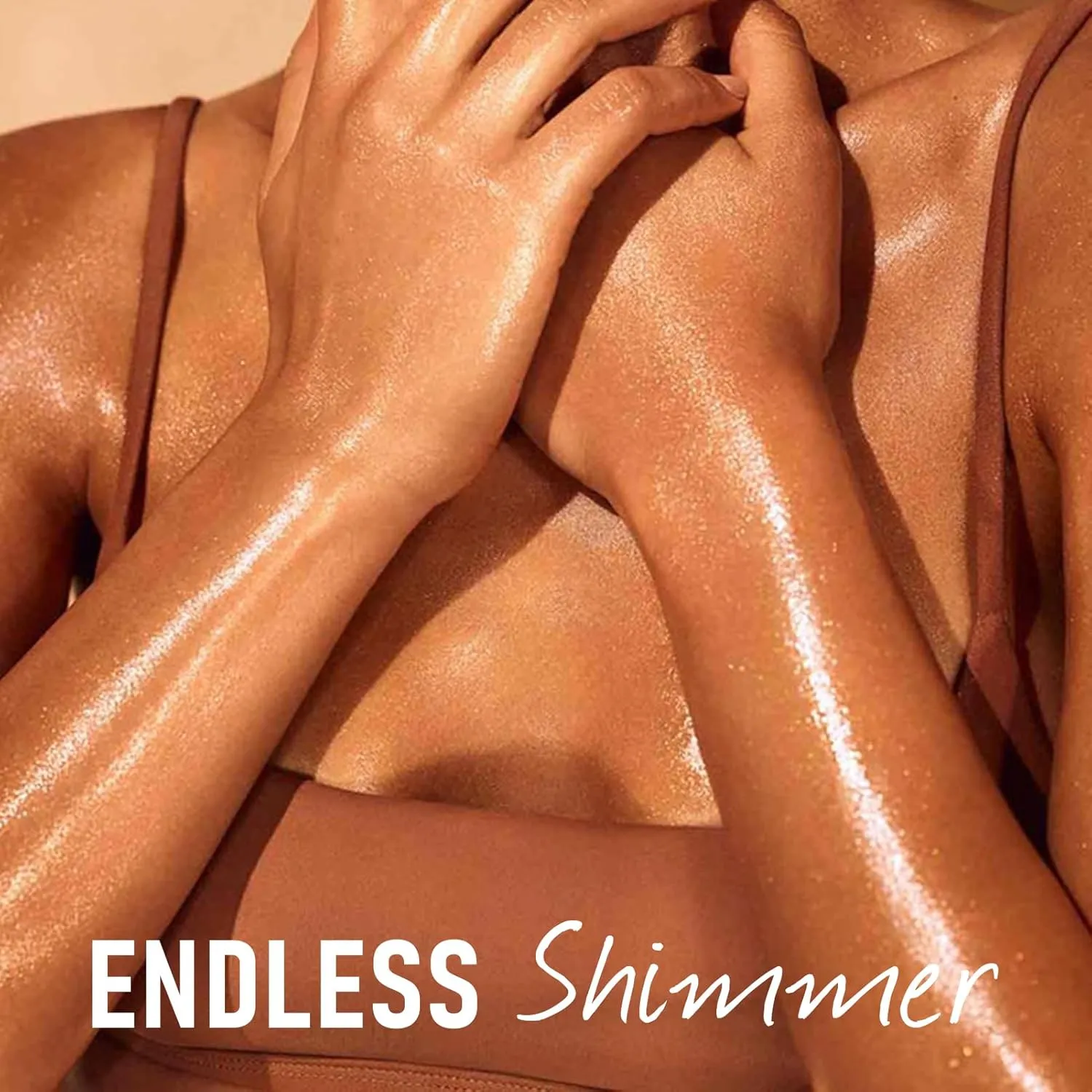 Sunscreen Body Glow Oil, Broad Spectrum SPF 50, Sun Shield, Lightweight Shimmering Gel Texture Absorbs Quickly, Non Sticky, Glowing Results, Rose Gold 4.06 fl oz