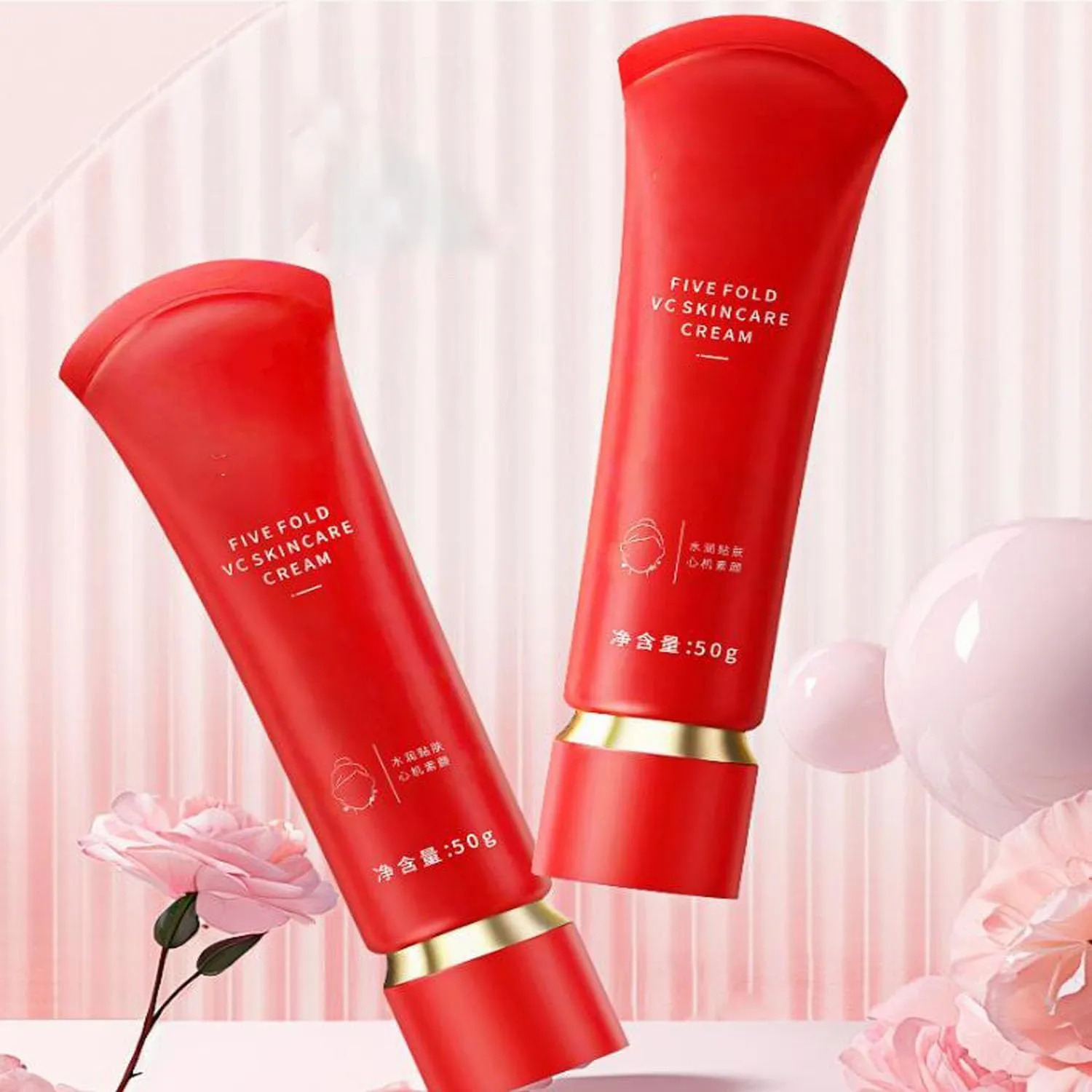 Swarous Moisturizing 𝐁𝐫𝐢𝐠𝐡𝐭𝐞𝐧ing Tone-Up Concealer Cream, Swarous Moisturizing Makeup Tone up Cream, Five Fold Vc Skincare Anti-Wrinkle Cr-Eam, Long-Lasting & Waterproof (3pc)