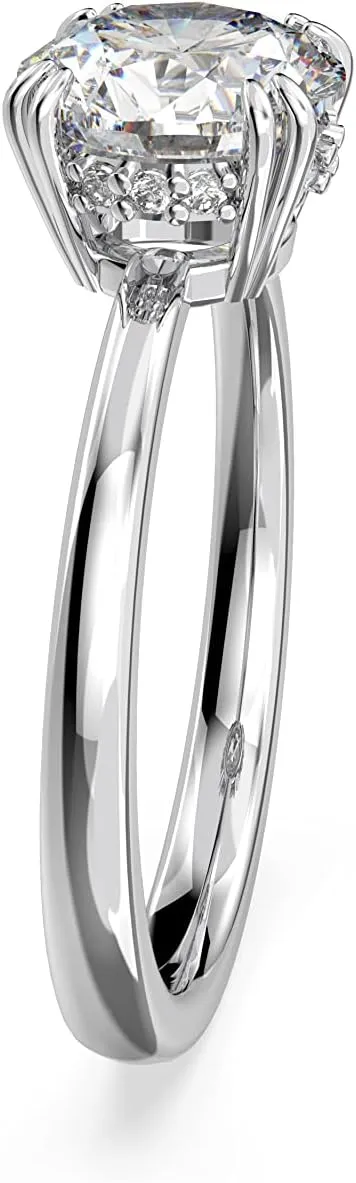 Swarovski Constella Cocktail Ring Jewelry Collection, Princess Cut, Clear Crystals