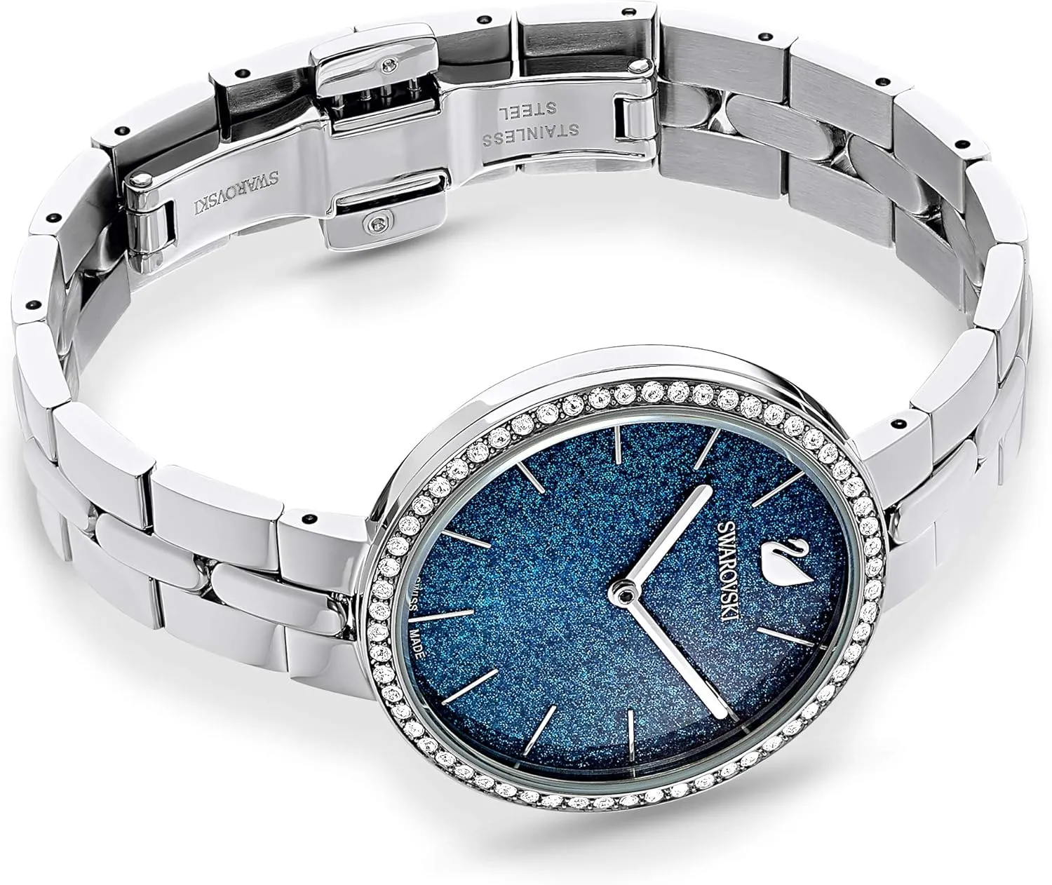 Swarovski Cosmopolitan Crystal Watch, Clear Crystals, Rose Gold Tone Finish, Swiss Made, Part of The Cosmopolitan Watch Collection
