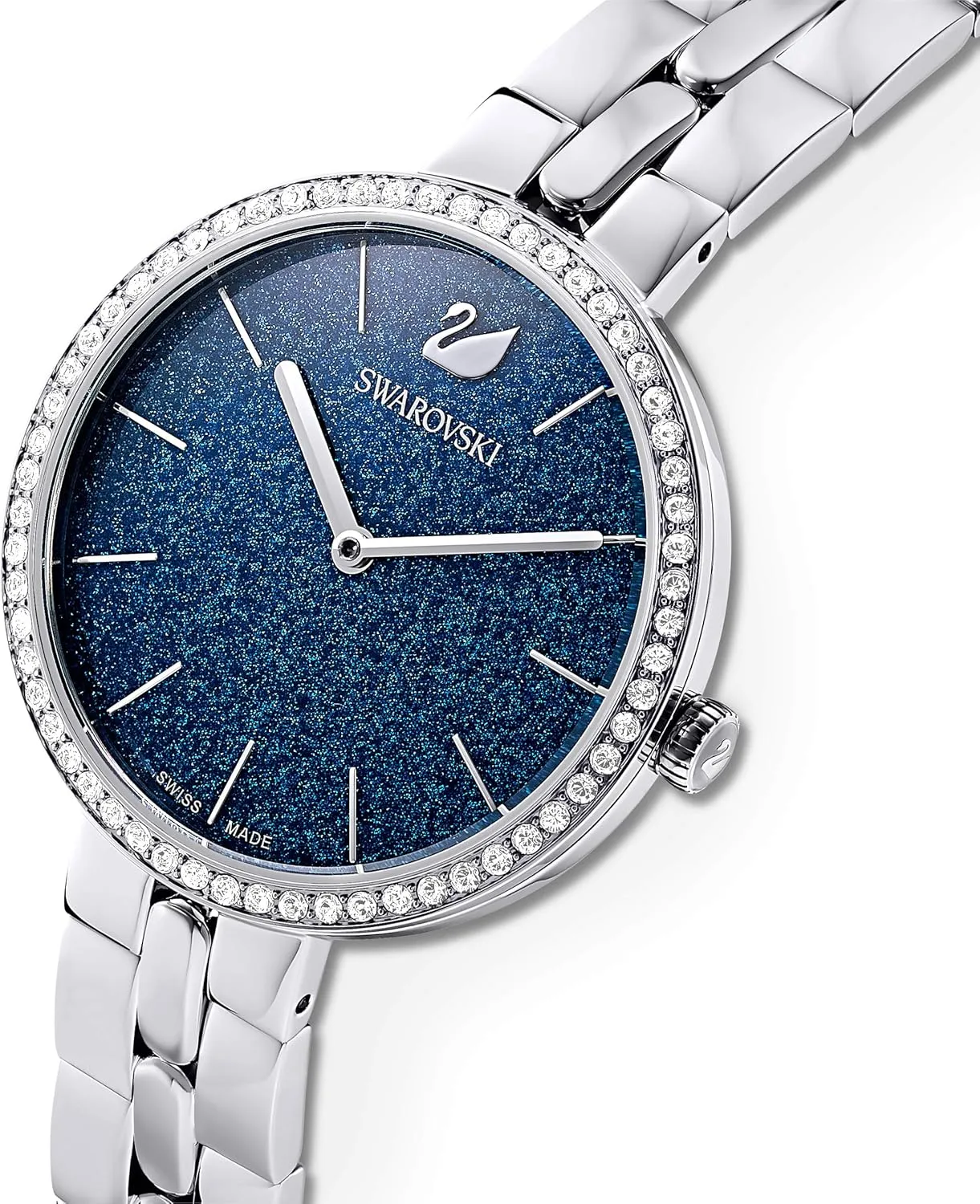 Swarovski Cosmopolitan Crystal Watch, Clear Crystals, Rose Gold Tone Finish, Swiss Made, Part of The Cosmopolitan Watch Collection