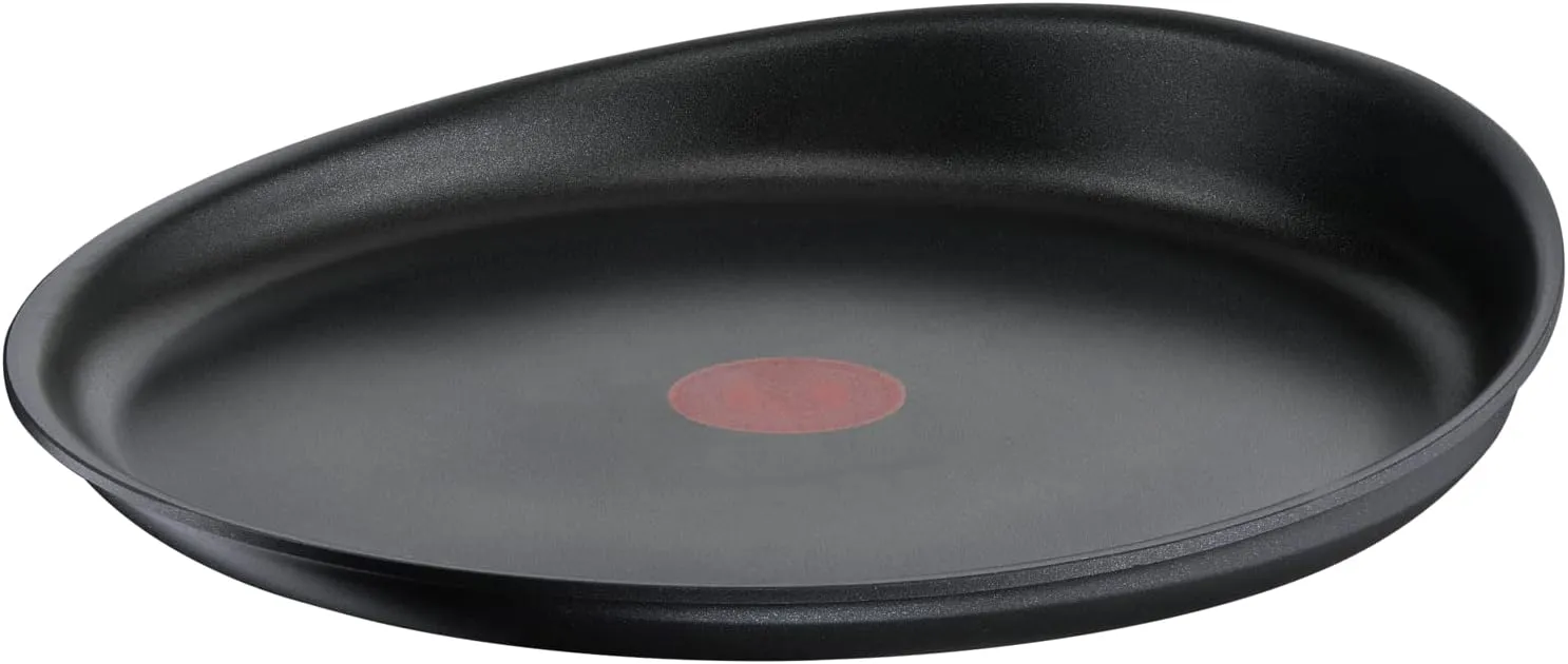 Tefal Ingenio Crepe Pan 27 cm, Induction, Non-Stick Coating, Cast Aluminium, Stackable, Dishwasher Safe, Eco Resist L8581004, Black, Non-Stick