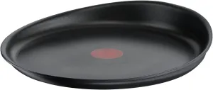 Tefal Ingenio Crepe Pan 27 cm, Induction, Non-Stick Coating, Cast Aluminium, Stackable, Dishwasher Safe, Eco Resist L8581004, Black, Non-Stick