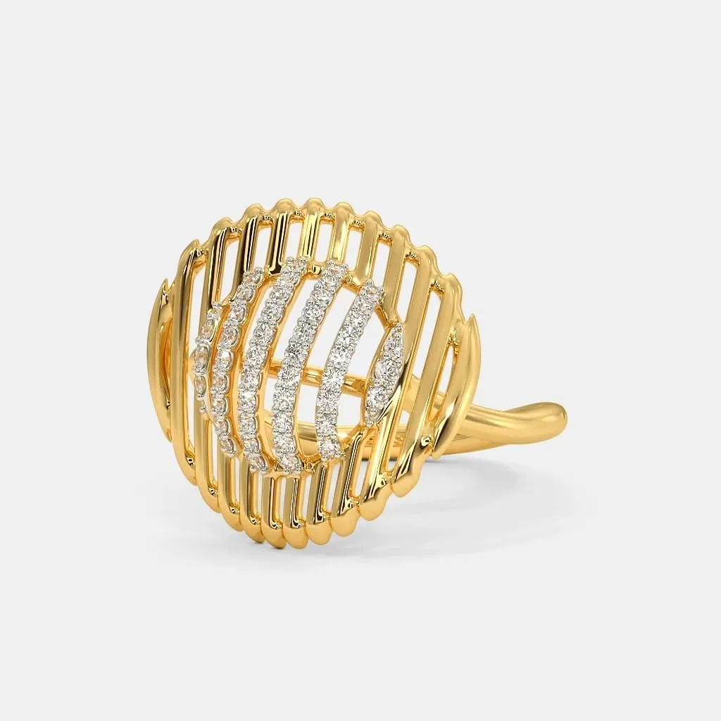The Zale Ring, 0.244 Carat Moissanite Ring with 3.21 Gram 14k Gold Plated Sterling Silver Wedding, Engagement, Promise Ring|VG-RNG-2523