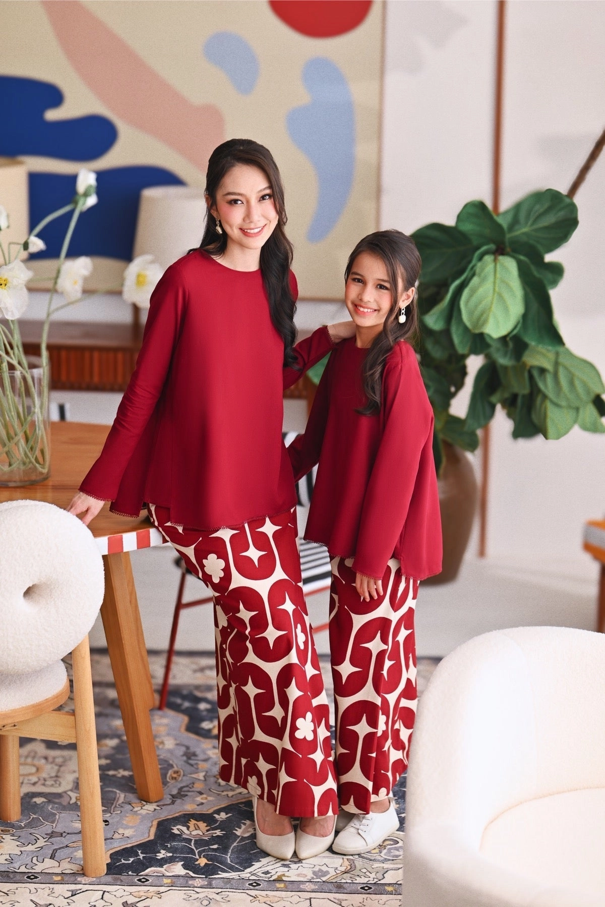 The Akari Folded Skirt - Cherries